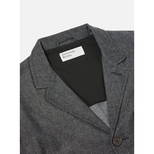 laydown detail image of Upcycled Tweed Three Button Jacket