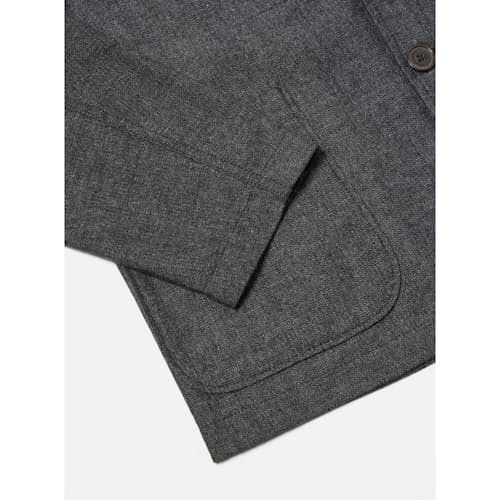 laydown detail image of Upcycled Tweed Three Button Jacket