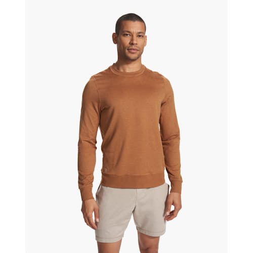 on model image of Ponto Performance Crewneck Sweatshirt