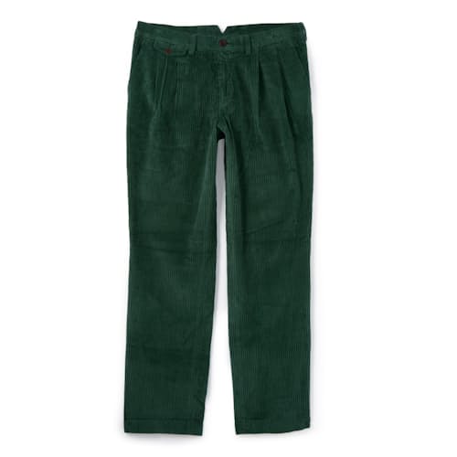 laydown image of Palmas Soft Corduroy Pleated Trousers