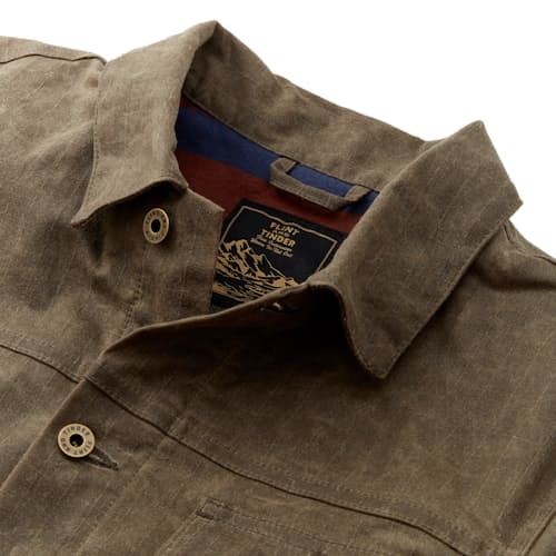 laydown detail image of Flannel-Lined Waxed Ripstop Trucker Jacket - Special Edition
