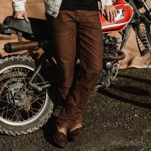lifestyle image of American-Made Heritage Mill Pant