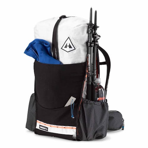 laydown image of Unbound Hiking Backpack - 40L