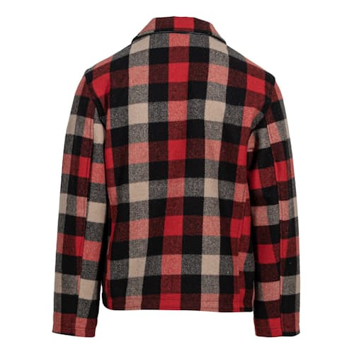 laydown image of Wool Plaid Station Jacket
