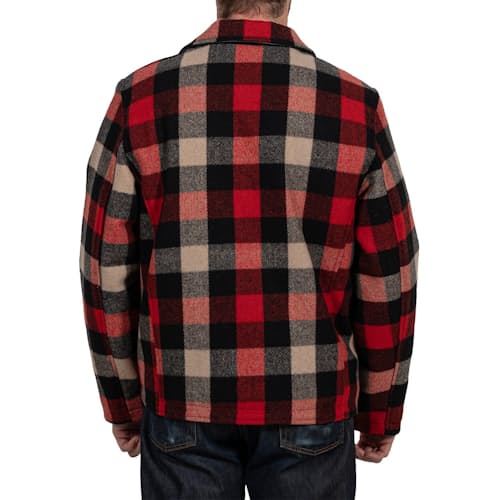 laydown image of Wool Plaid Station Jacket