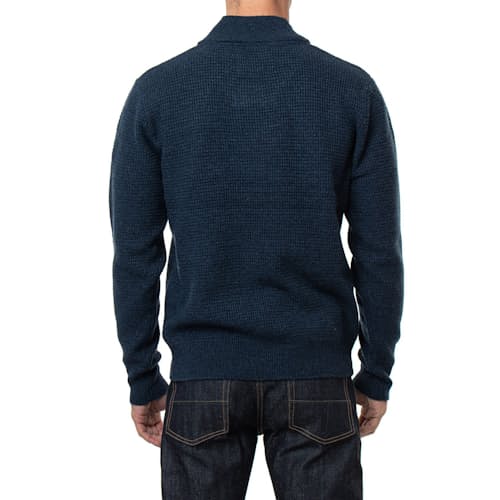 laydown image of Davy V-Neck Waffle Sweater