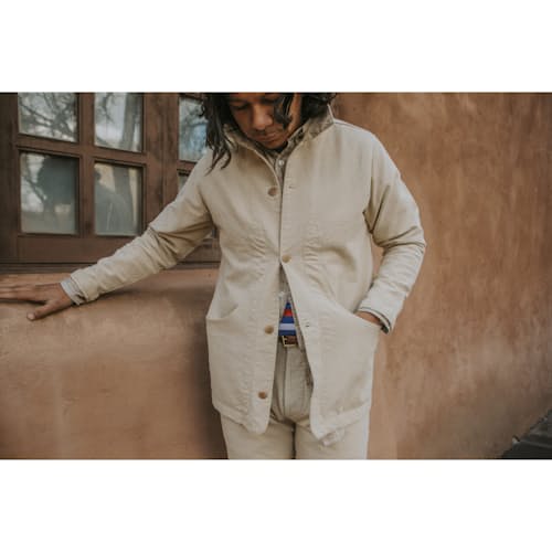 lifestyle image of Rustic Plainweave Hunting Jacket