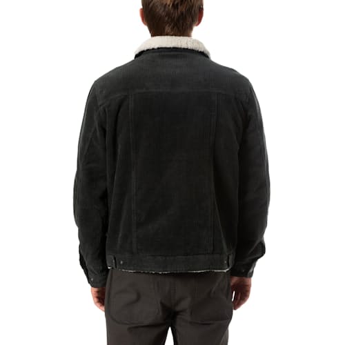laydown image of Sherpa Lined Corduroy Harris Trucker Jacket