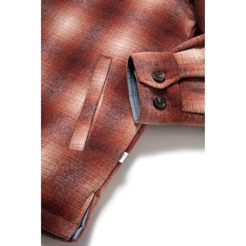 laydown image of Charlie Wool Blend Flannel Jacket