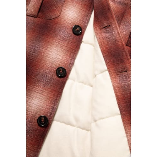 laydown image of Charlie Wool Blend Flannel Jacket