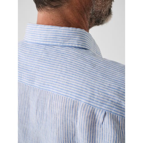 on model image of Linen Laguna Shirt