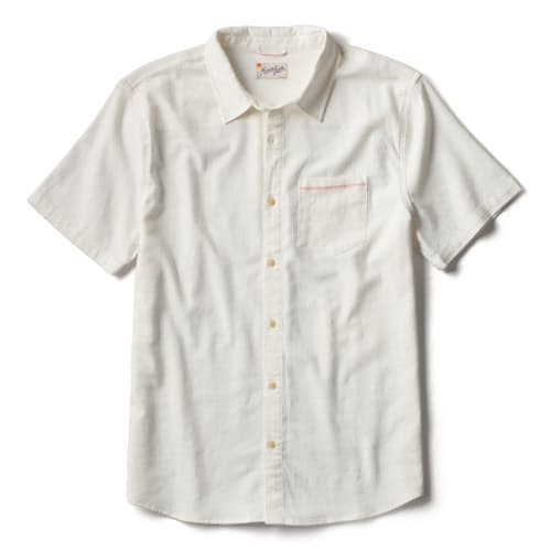 laydown image of Classic Stretch Selvage Short Sleeve Shirt