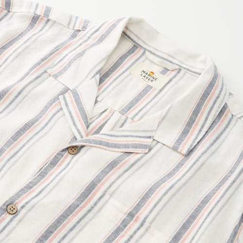 laydown image of Resort Hemp Tencel Shirt