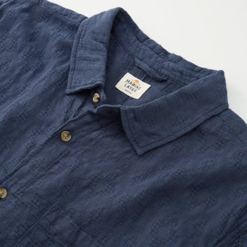 lifestyle image of Theo Textured Shirt