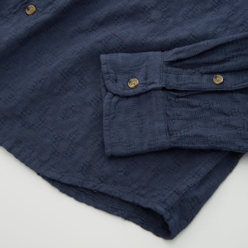 lifestyle image of Theo Textured Shirt