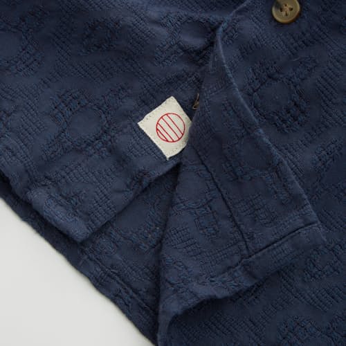 lifestyle image of Theo Textured Shirt