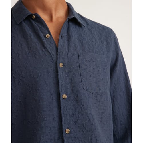 laydown image of Theo Textured Shirt