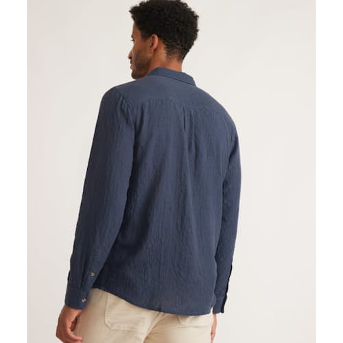 lifestyle image of Theo Textured Shirt