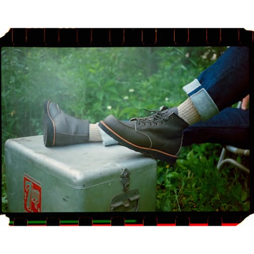 laydown image of Classic 6" Moc Toe Boot