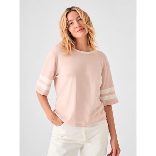 laydown image of Women's Cloud Varsity Tee