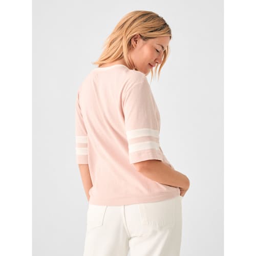 laydown image of Women's Cloud Varsity Tee