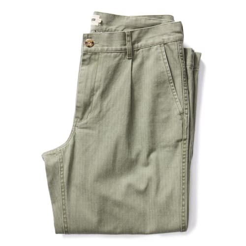 laydown image of The Matlow Straight Leg Single Pleat Pant