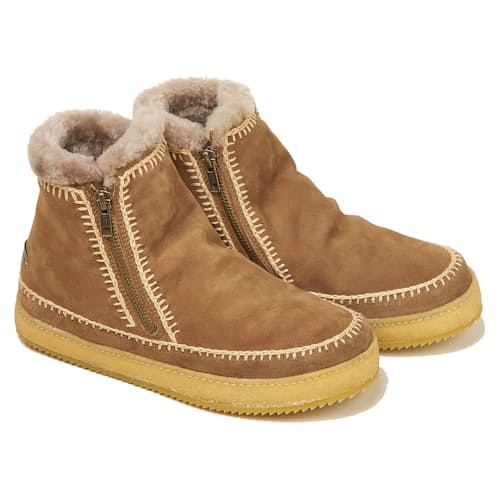 laydown image of Women’s Setsu Crochet Side Zip Ankle Boot