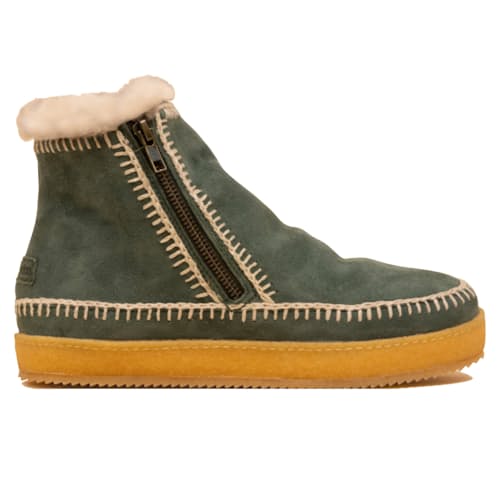 laydown image of Women’s Setsu Crochet Side Zip Ankle Boot