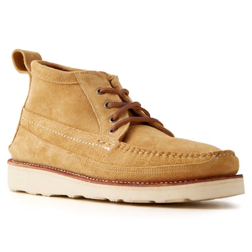 laydown image of Huckberry x Easymoc Scout Boot