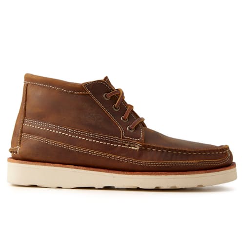 laydown image of Huckberry x Easymoc Scout Boot