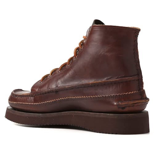 laydown image of Handsewn Maine Guide DB Lace to Toe Boots