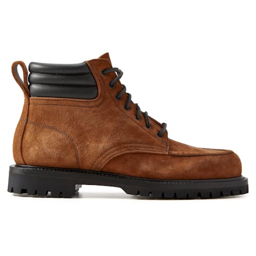 laydown image of Salvia Suede Boots