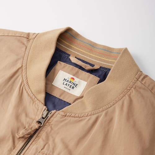 laydown image of Luca Dry Wax Bomber