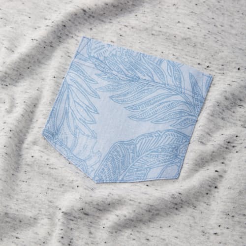 laydown image of Signature Printed Pocket T-Shirt