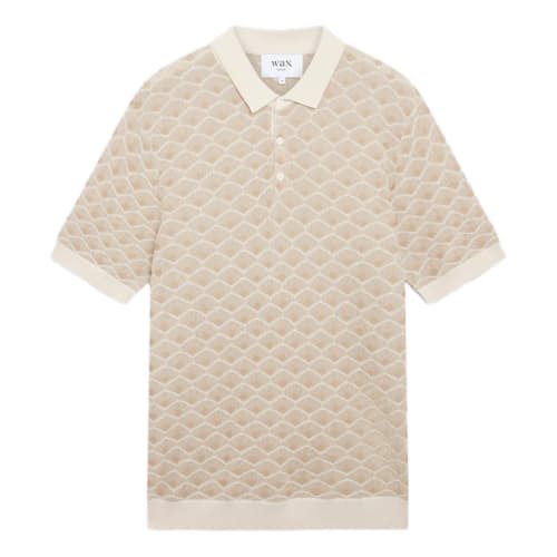 laydown image of Sanza Merino Wool Polo