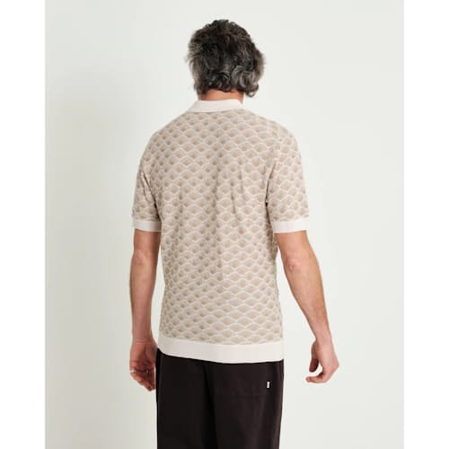 laydown image of Sanza Merino Wool Polo