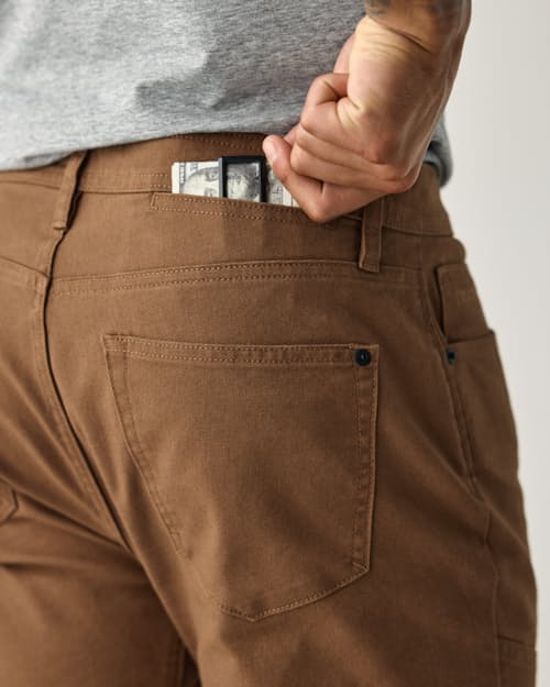 on model image of Rover Double-Knee Work Pant - HB Straight