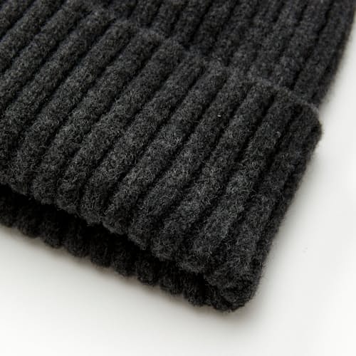 laydown image of Merino Wool Cashmere Beanie