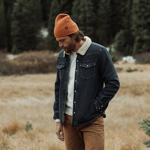 lifestyle image of Japanese Rib Knit Beanie