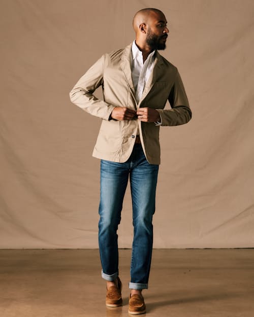 on model image of Flyweight Flex Blazer