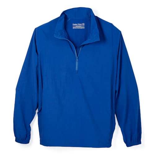 laydown image of Recycled Nylon Quarter Zip Pullover