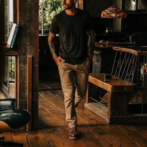 lifestyle image of The Slim Foundation Pant