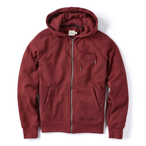 laydown image of 10-Year Full Zip Hoodie