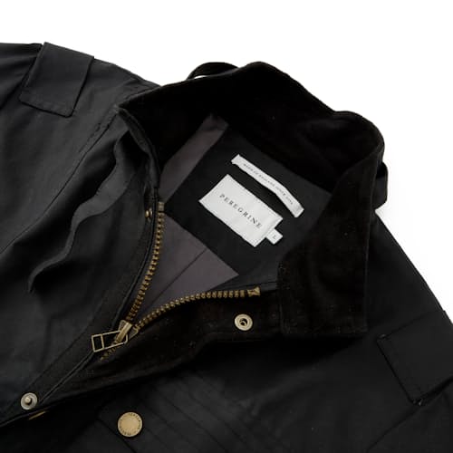 laydown image of Waxed Bexley Jacket