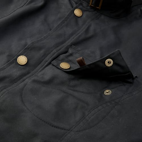 lifestyle image of Waxed Bexley Jacket