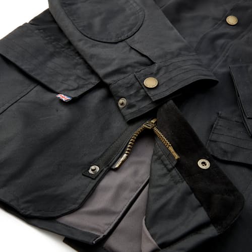 laydown image of Waxed Bexley Jacket