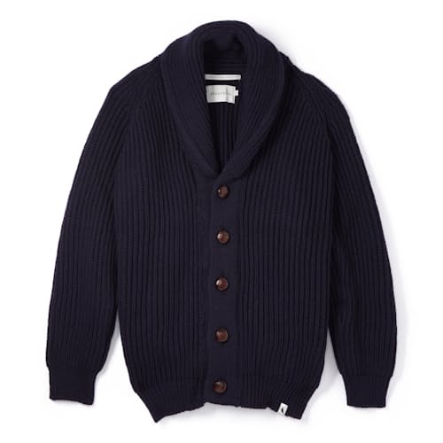 laydown image of Wilkinson Merino Wool Cardigan Sweater