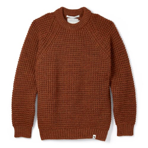 laydown image of British Wool Waffle Sweater