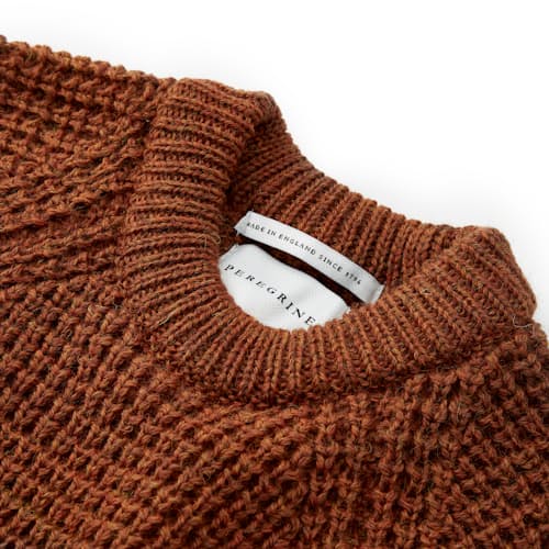 lifestyle image of British Wool Waffle Sweater