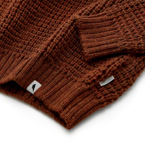 lifestyle image of British Wool Waffle Sweater